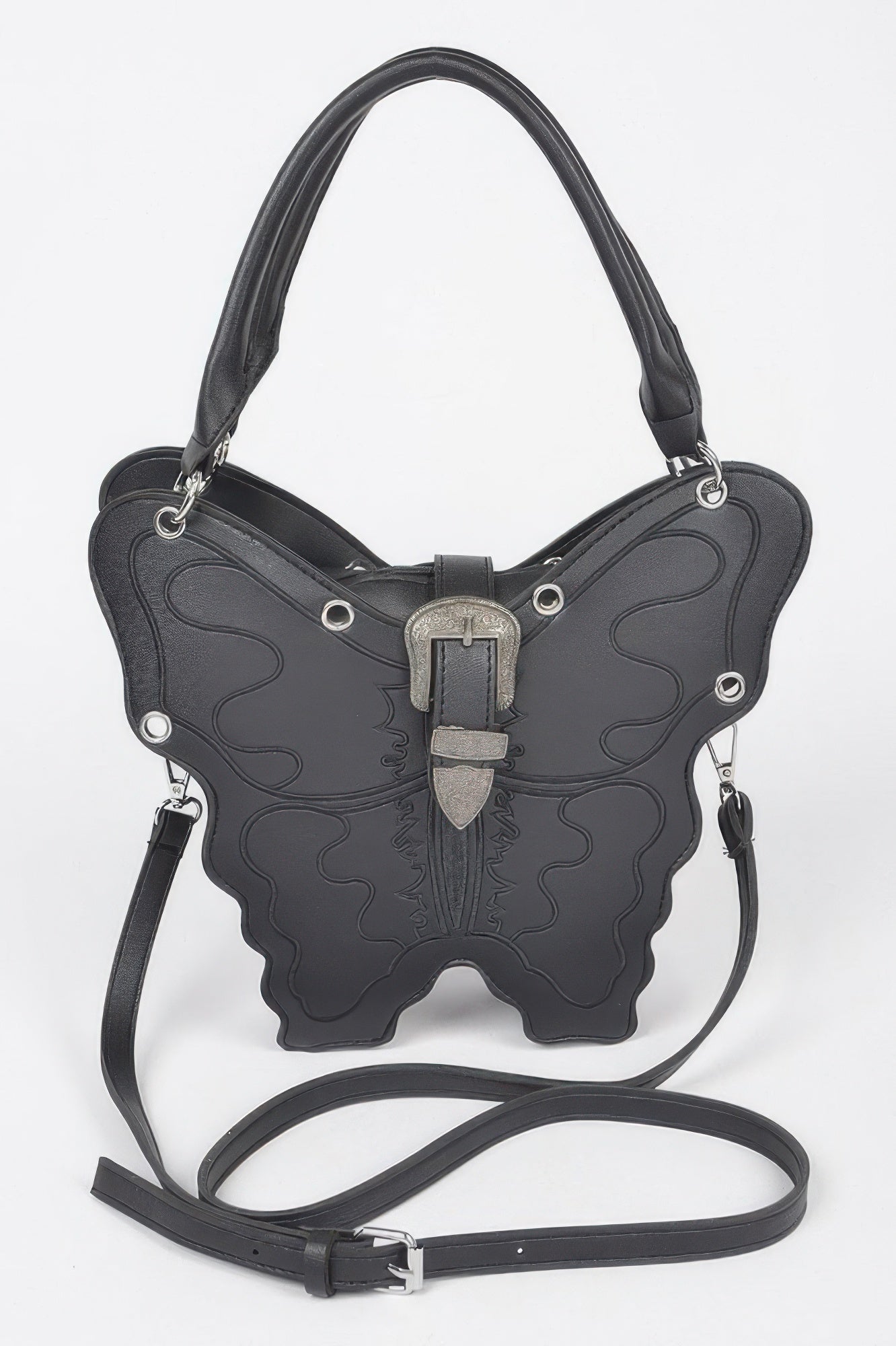 Faux Leather Butterfly Bag –