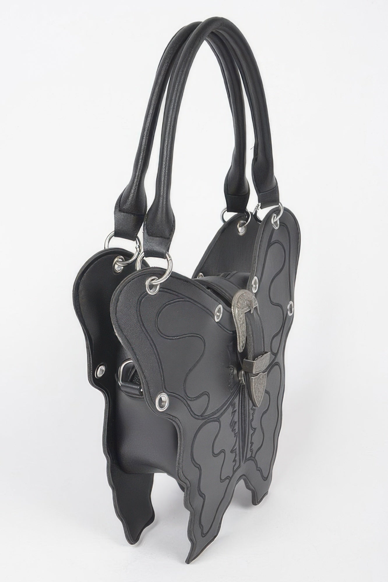 Faux Leather Butterfly Bag –