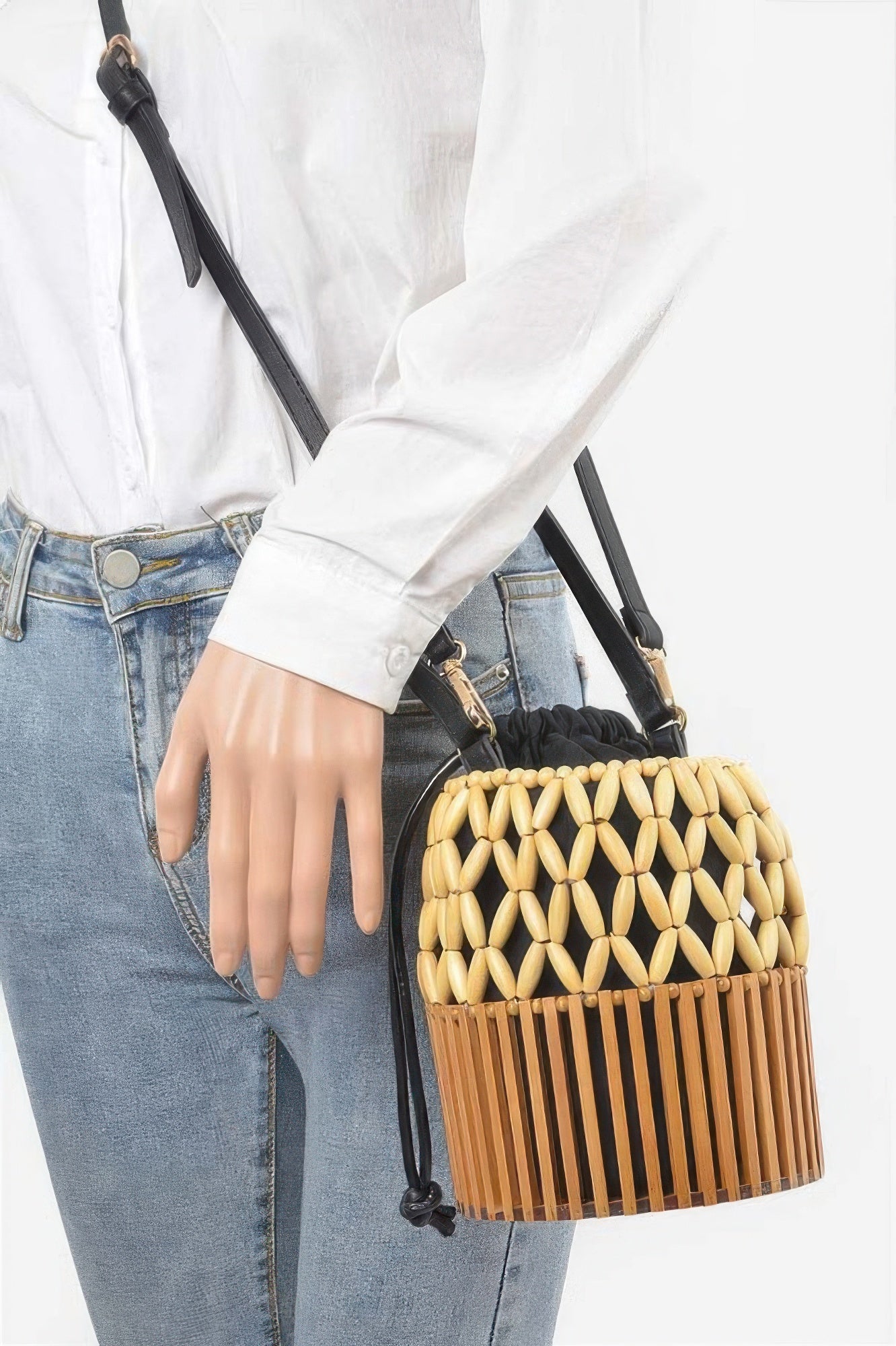 Handmade Bamboo Clutch – Black
