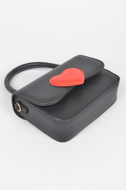 Vegan Top Handle Bag – Black