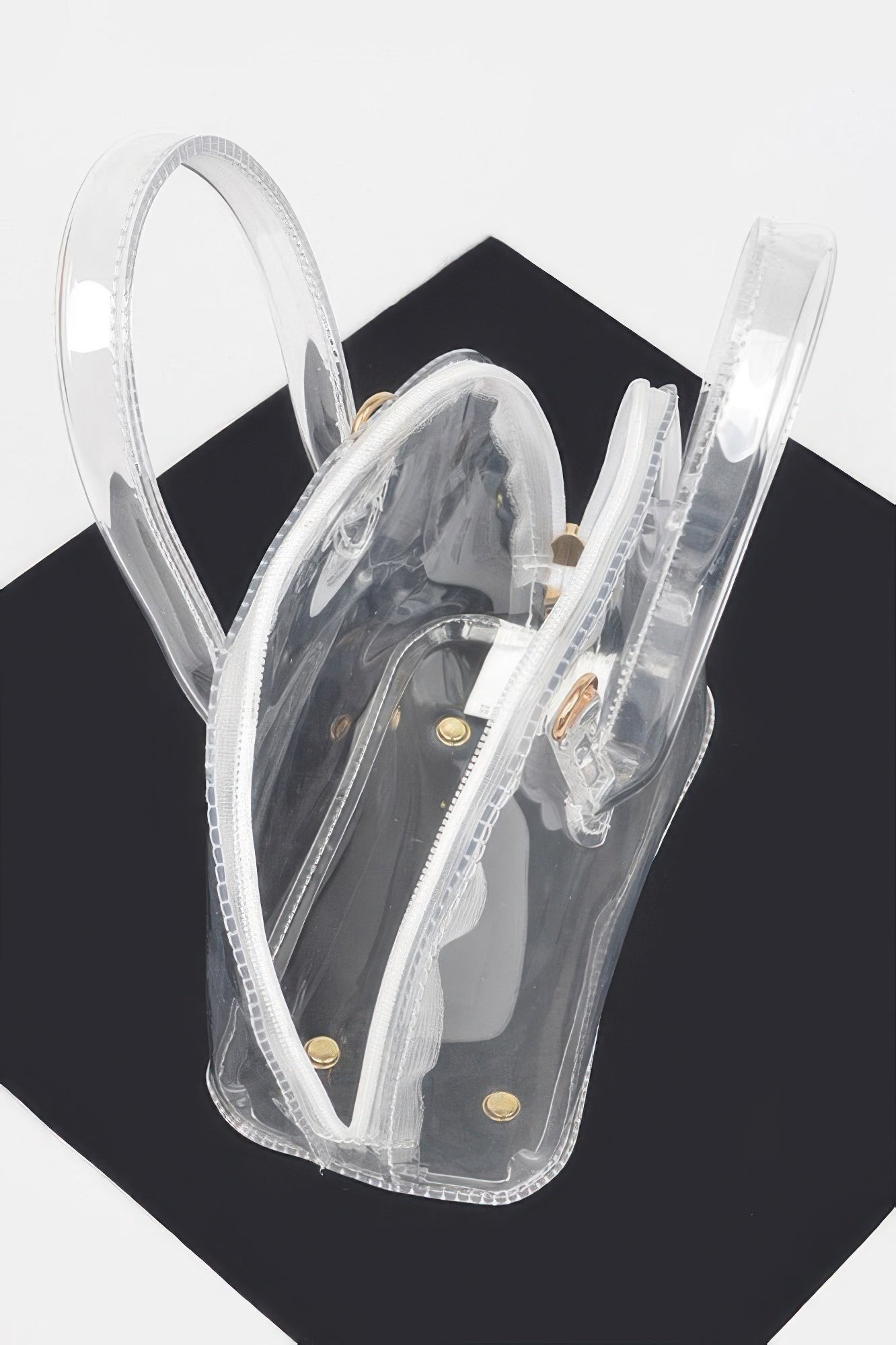 Clear Handle Crossbody Bag –