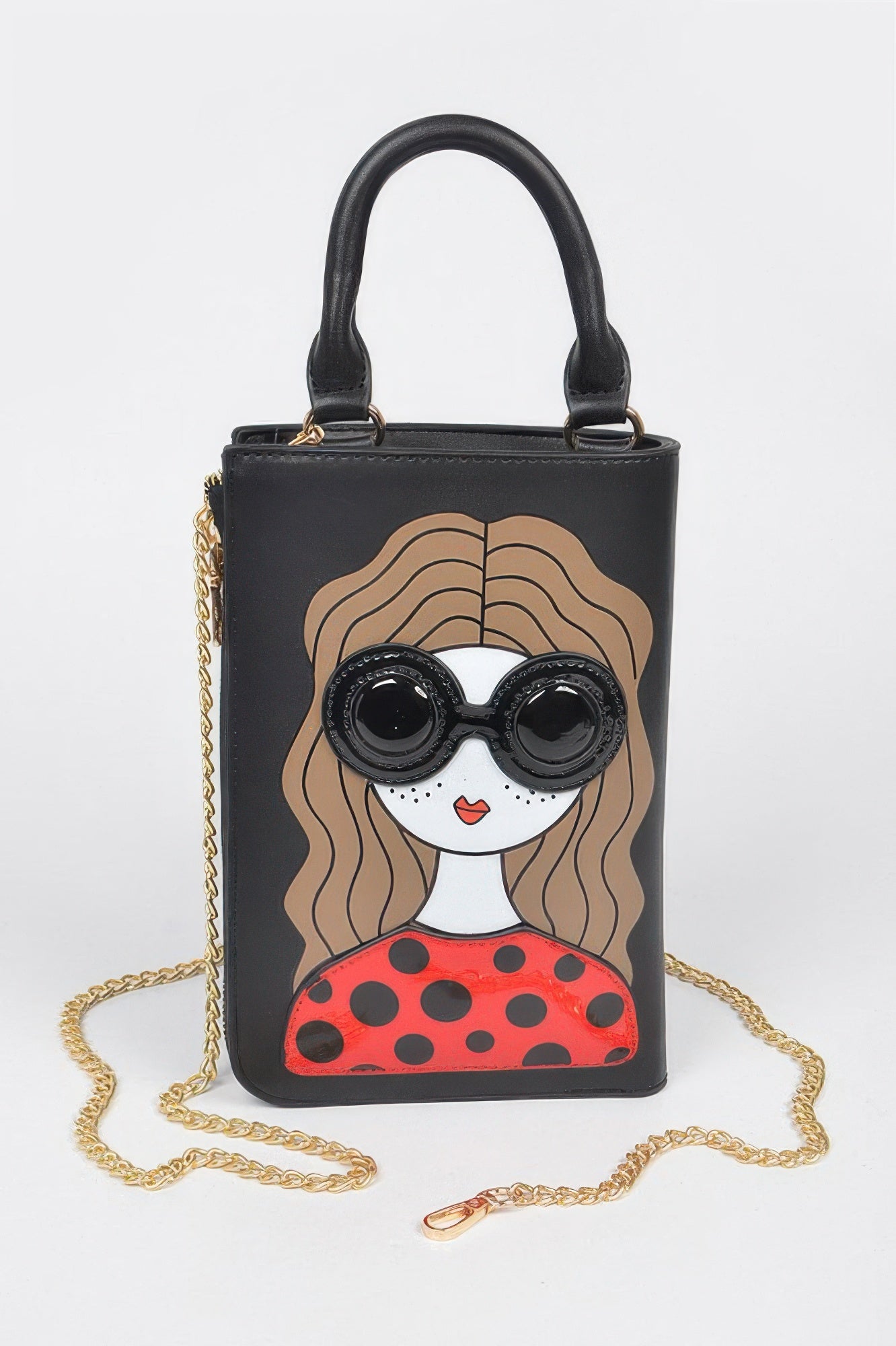 Character Printed Cross Chain Body Strap Bag –