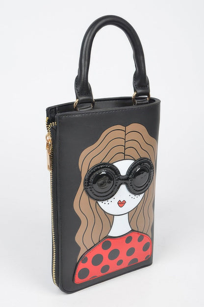 Character Printed Cross Chain Body Strap Bag –