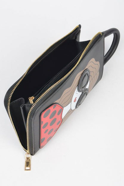 Character Printed Cross Chain Body Strap Bag –
