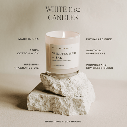 Blackwood Cherry Soy Candle - White Jar - 11 oz – Candles