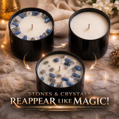 Winter's Eve Crystal-Infused Coconut Soy Candle, 10 oz