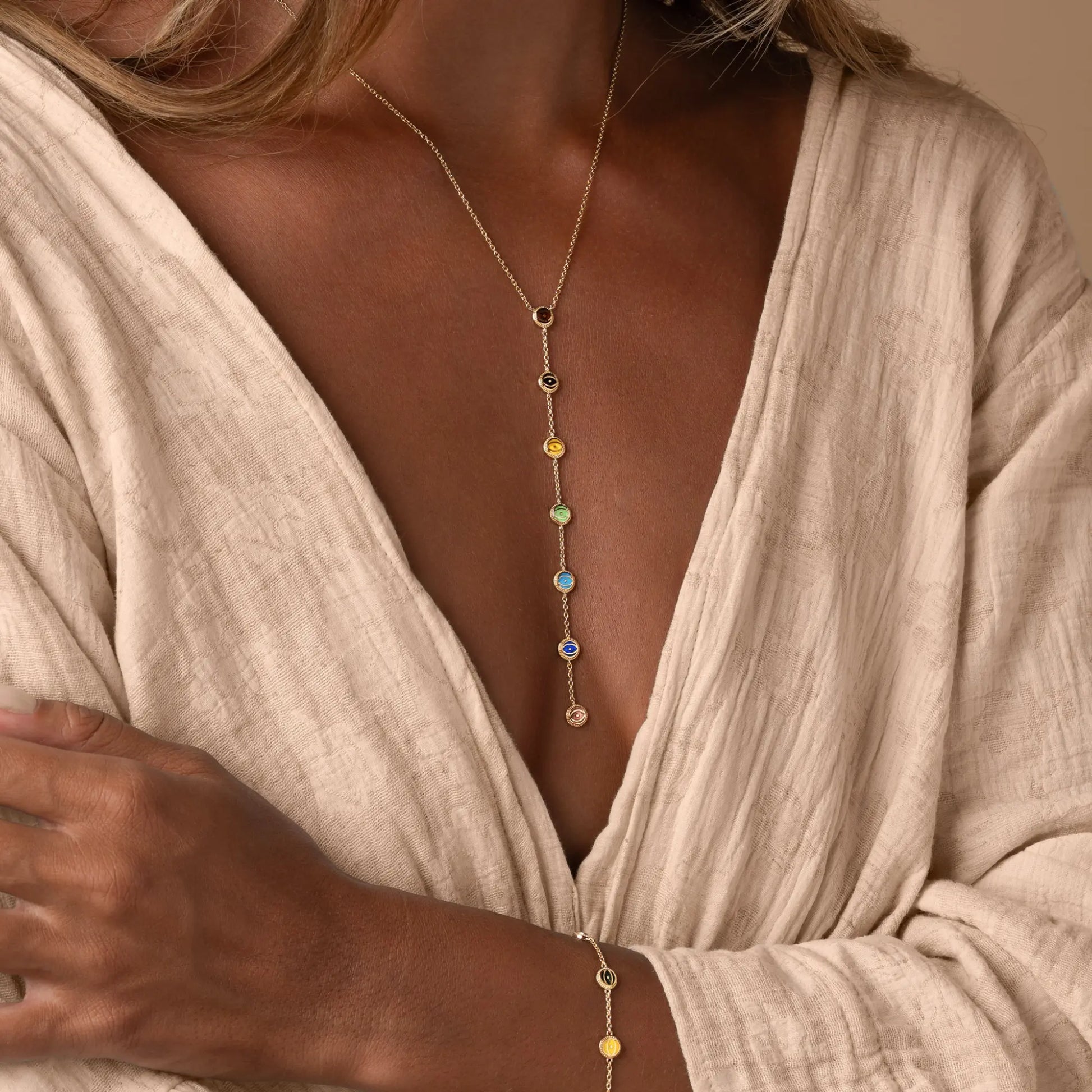 Ethereal Balance – Seven Chakra Harmony Necklace – Necklaces - Womens