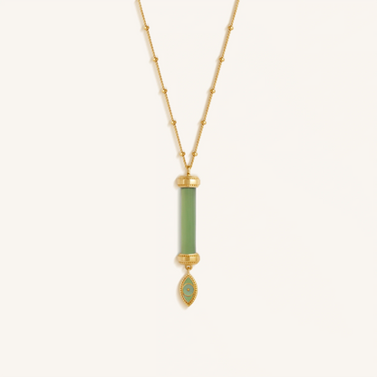 Guardian Spirit Jade Evil Eye Gold Necklace – Necklaces - Womens