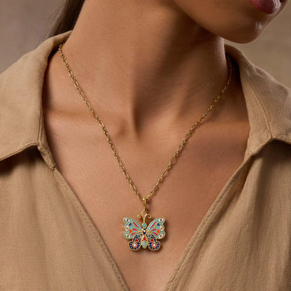 LIMITED EDITION: Vibrant Awakening Butterfly Charm Necklace – Necklaces - Womens