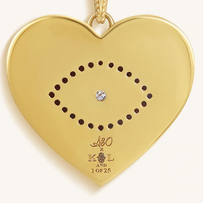 Ethereal Bloom Heart Charm Necklace – Necklaces - Womens
