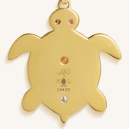 Ocean Tranquility Turtle Charm Necklace – Necklaces - Womens