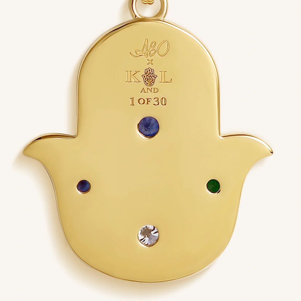 Divine Aura Multi-Gemstone Hamsa Charm Necklace – Necklaces - Womens