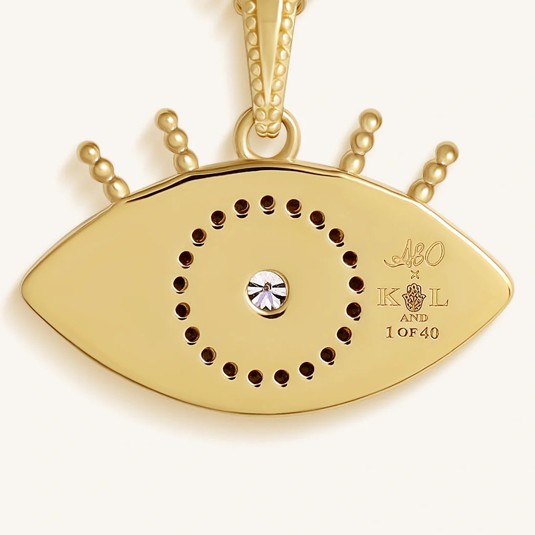 Radiant Gaze Evil Eye Aquamarine Necklace – Necklaces - Womens