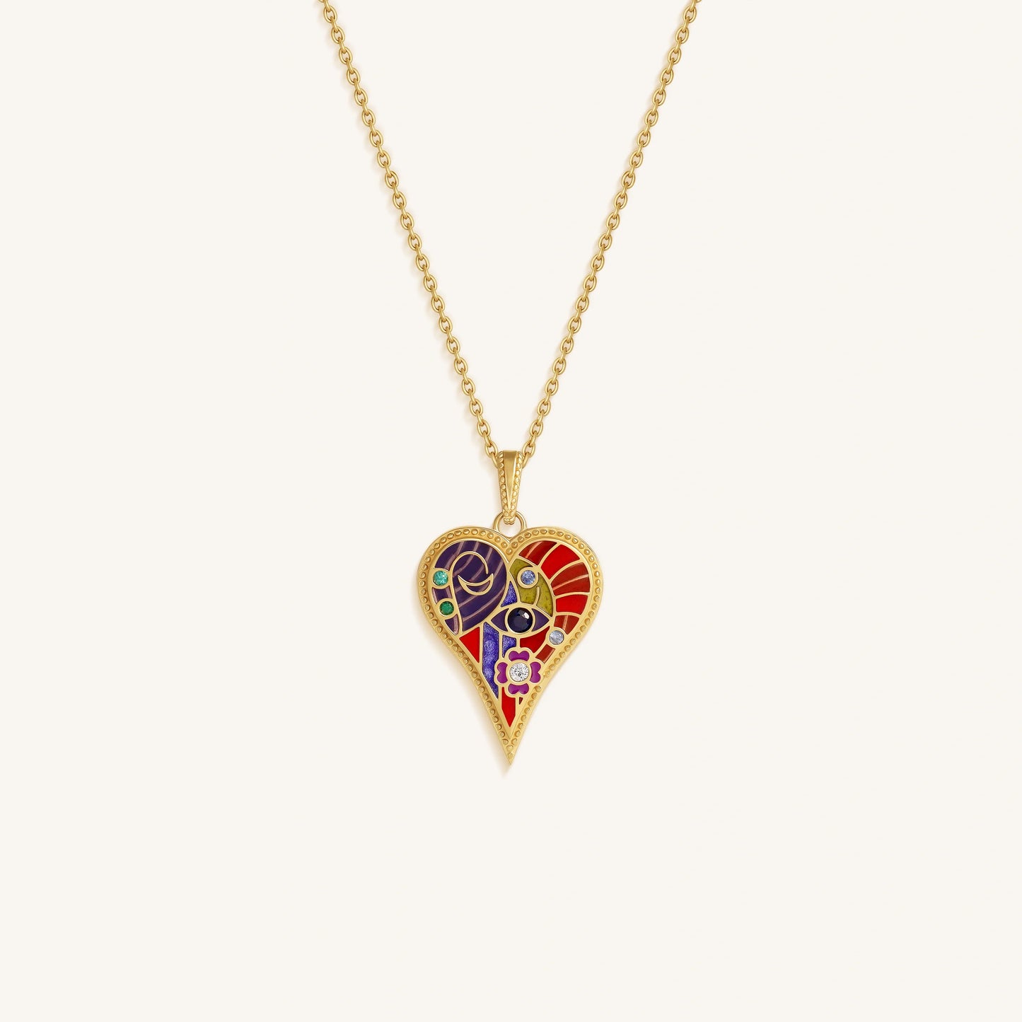 Verdant Grace Multi-Gemstone Necklace – Necklaces - Womens
