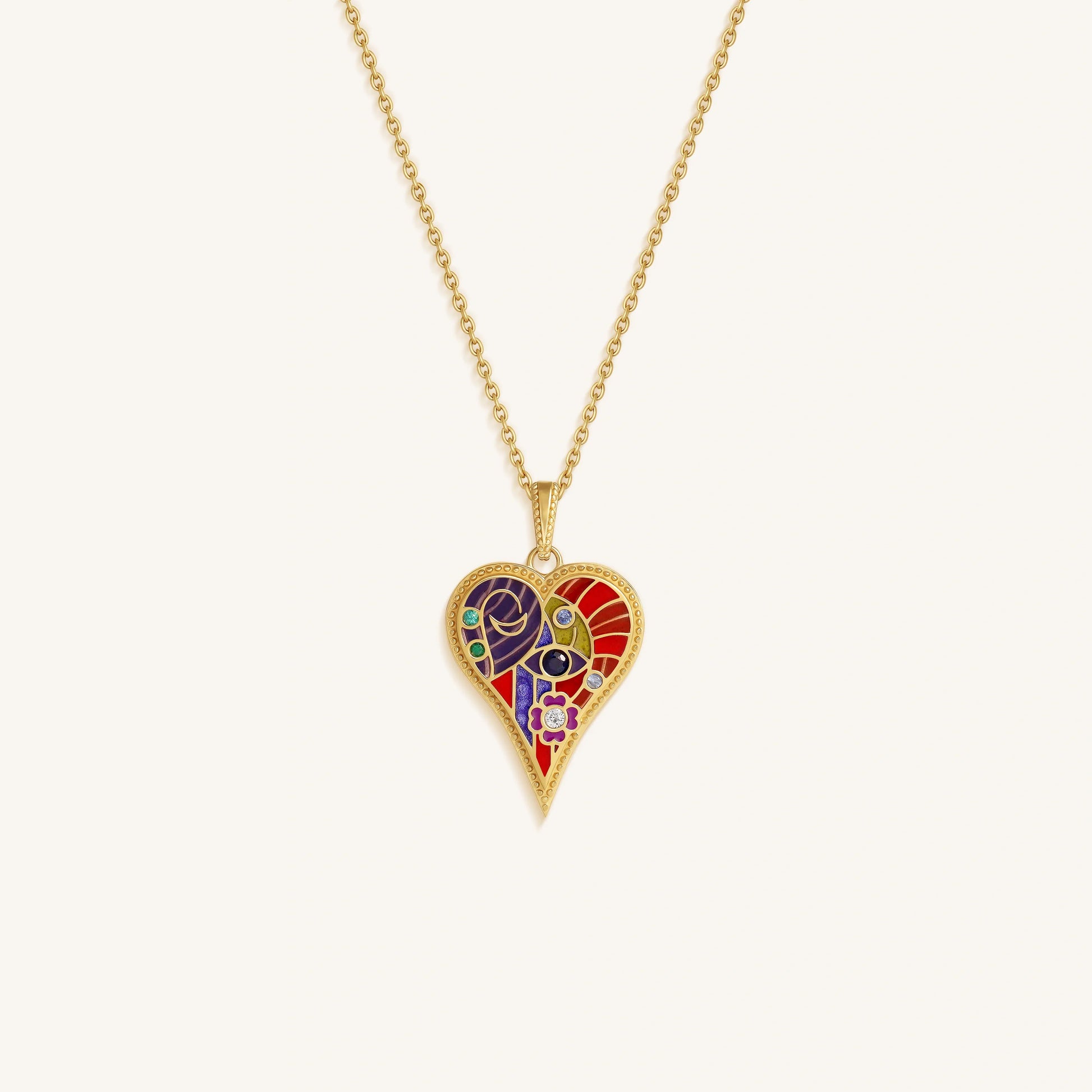 Verdant Grace Multi-Gemstone Necklace – Necklaces - Womens