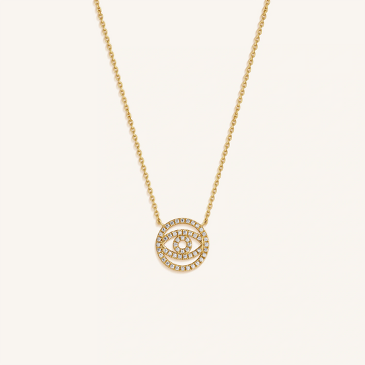 Silent Glow Evil Eye Protection Necklace – Necklaces - Womens
