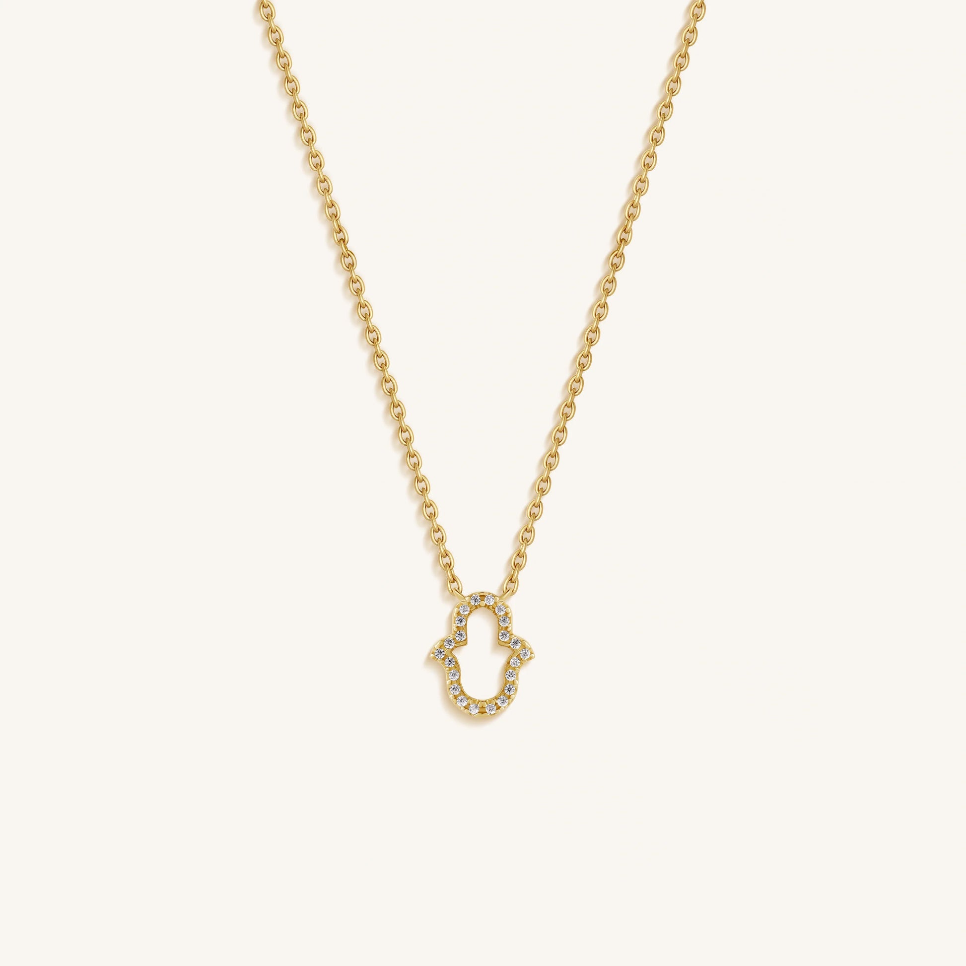 Serene Focus Hamsa Protection Necklace – Necklaces - Womens