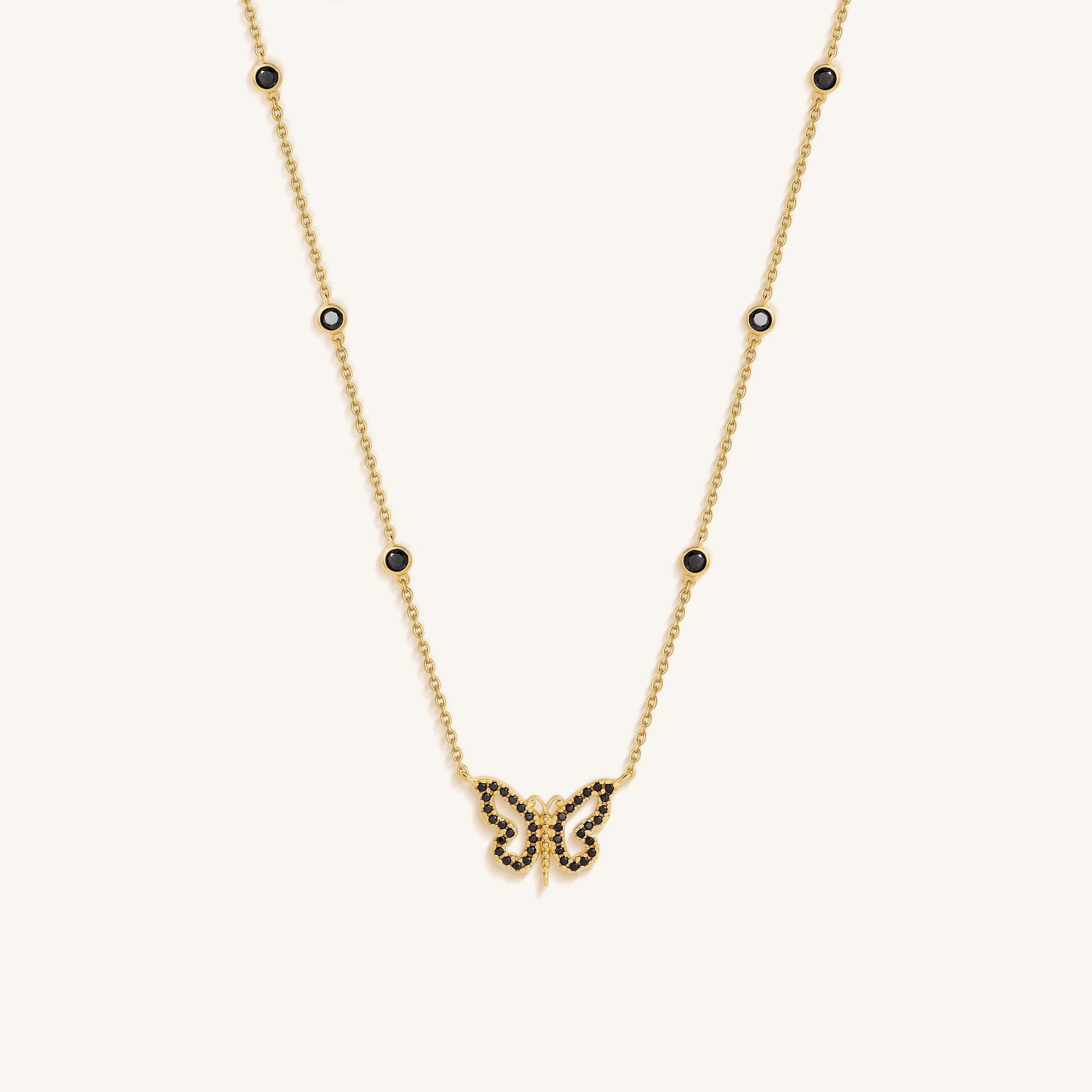 Midnight Renewal Butterfly Necklace – Necklaces - Womens
