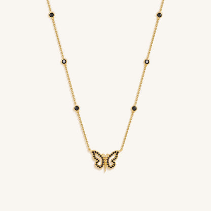 Midnight Renewal Butterfly Necklace – Necklaces - Womens