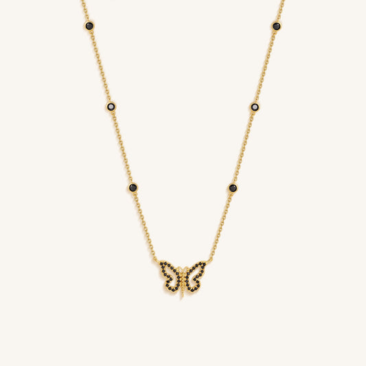Midnight Renewal Butterfly Necklace – Necklaces - Womens