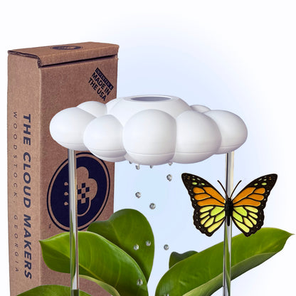 Original Dripping Rain Cloud with Orange Butterfly Charm – Clouds