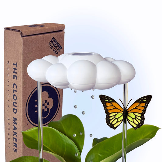 Original Dripping Rain Cloud with Orange Butterfly Charm – Clouds