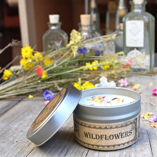 Wildflowers Botanical Candle Travel Tin –