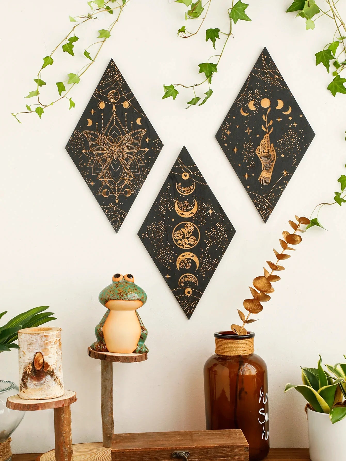 Moon Phase Wall Plaques – home decor