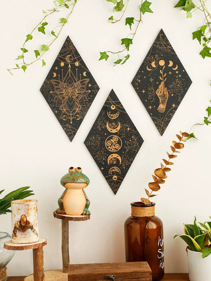Moon Phase Wall Plaques – home decor
