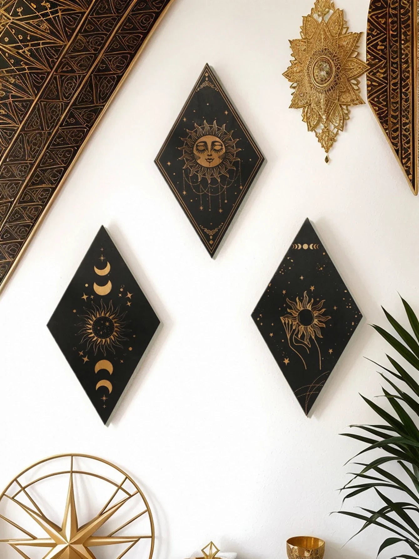 Wood Witchy Wall Plaques – home decor