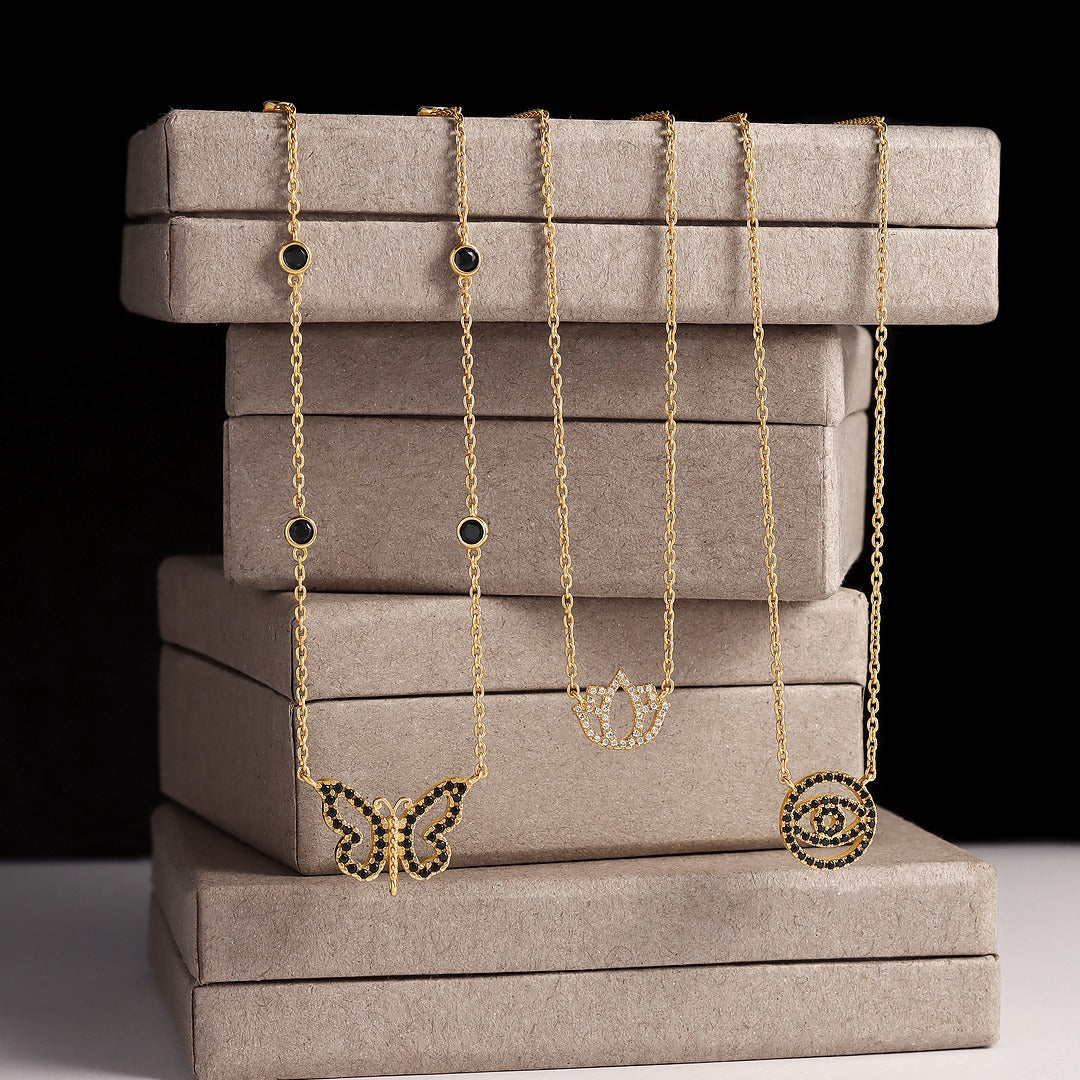 Midnight Renewal Butterfly Necklace – Necklaces - Womens