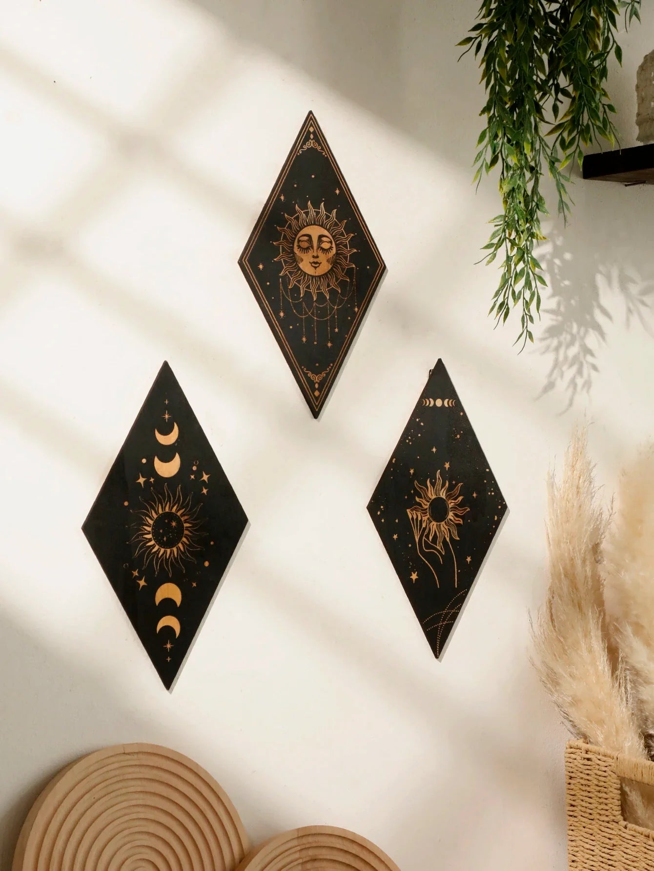 Wood Witchy Wall Plaques – home decor