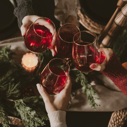 Trees Stemless Wine Glass - Boxed Set of 2