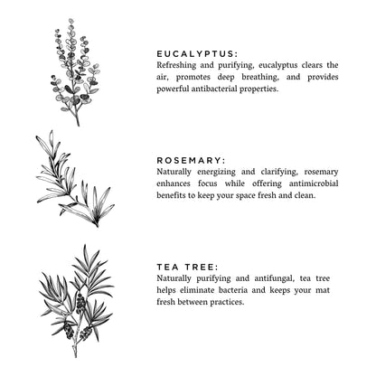 Yoga Mat Spray - Eucalyptus + Rosemary – Home Accessories