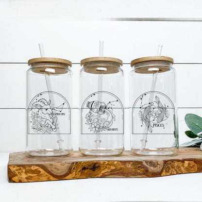 Zodiac Glass Cups