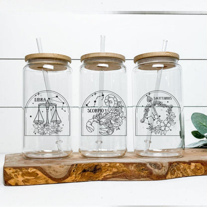 Zodiac Glass Cups