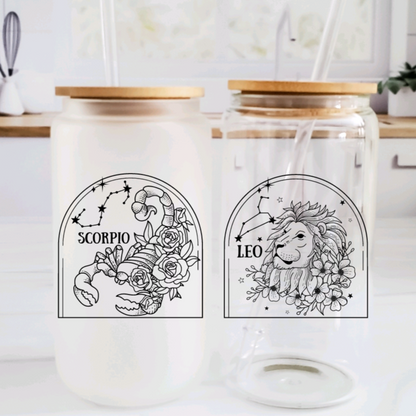 Zodiac Glass Cups