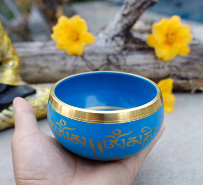 8 Lucky Symbols Tibetan Singing Bowl