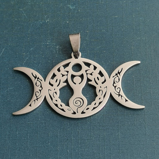 Triple Moon Celtic Knot Pendant