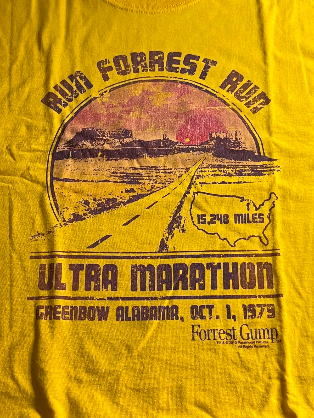 Vintage Forrest Gump T-Shirt - Run Forest Run Graphic Tee XL –