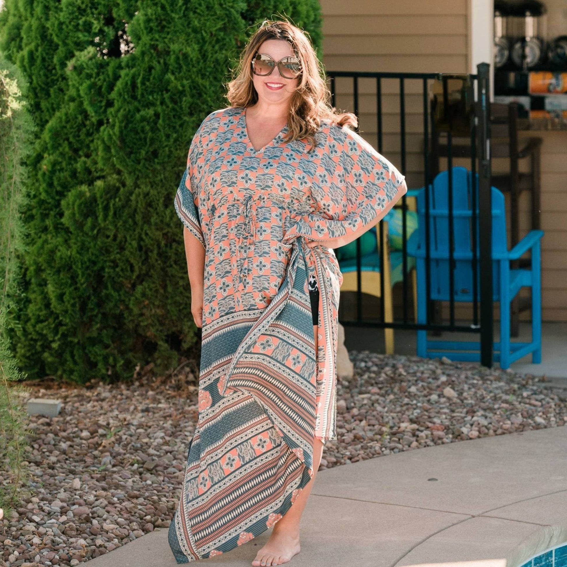 Surplus Sale Aanya Adjustable Long Kaftan Dress – Clothing and Accessories