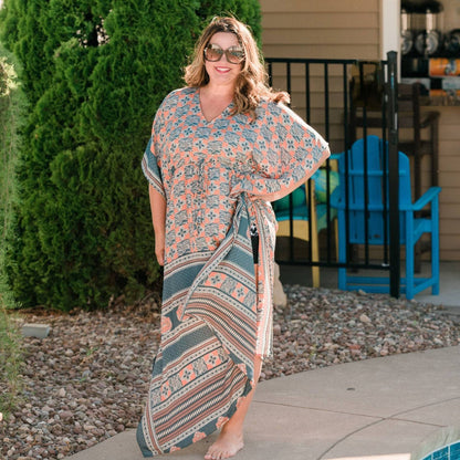 Surplus Sale Aanya Adjustable Long Kaftan Dress – Clothing and Accessories