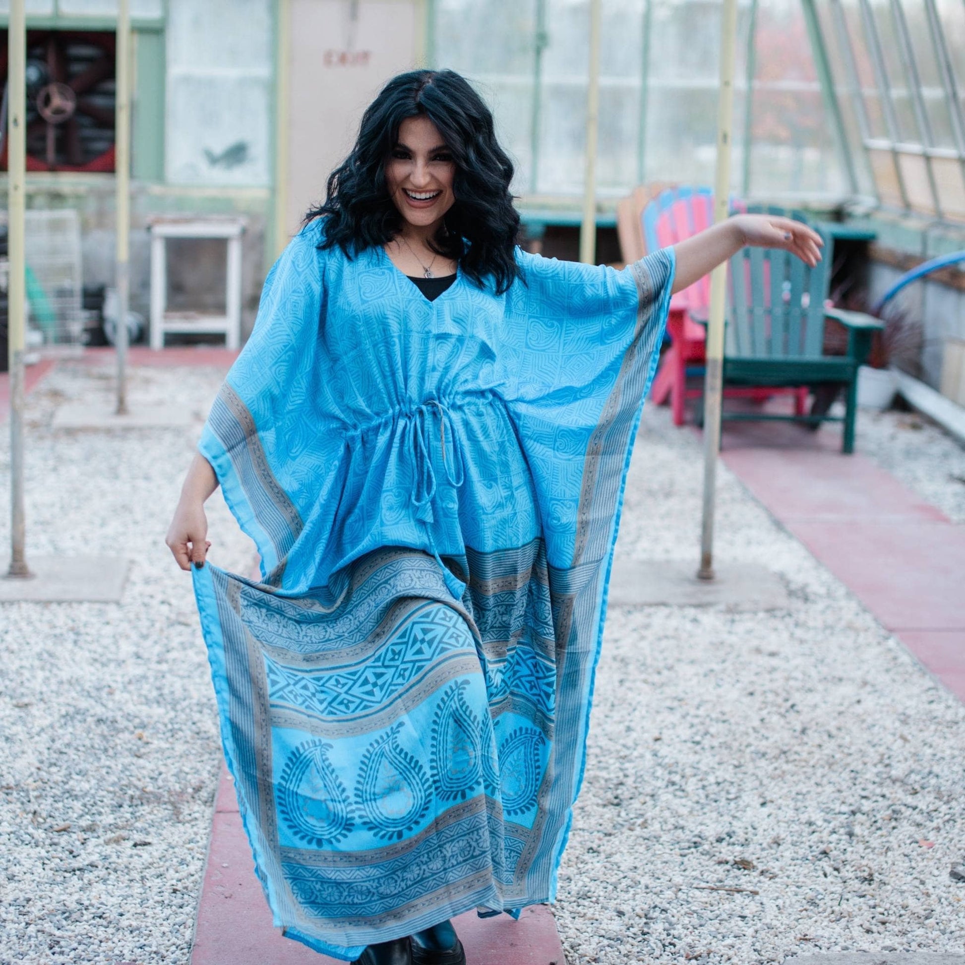 Surplus Sale Aanya Adjustable Long Kaftan Dress – Clothing and Accessories