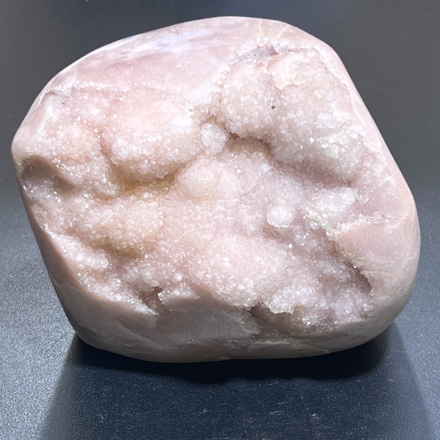 Large Pink Amethyst Druzy Cluster Freeform – Home & Living > Home Decor > Home Accents > Rocks & Geodes