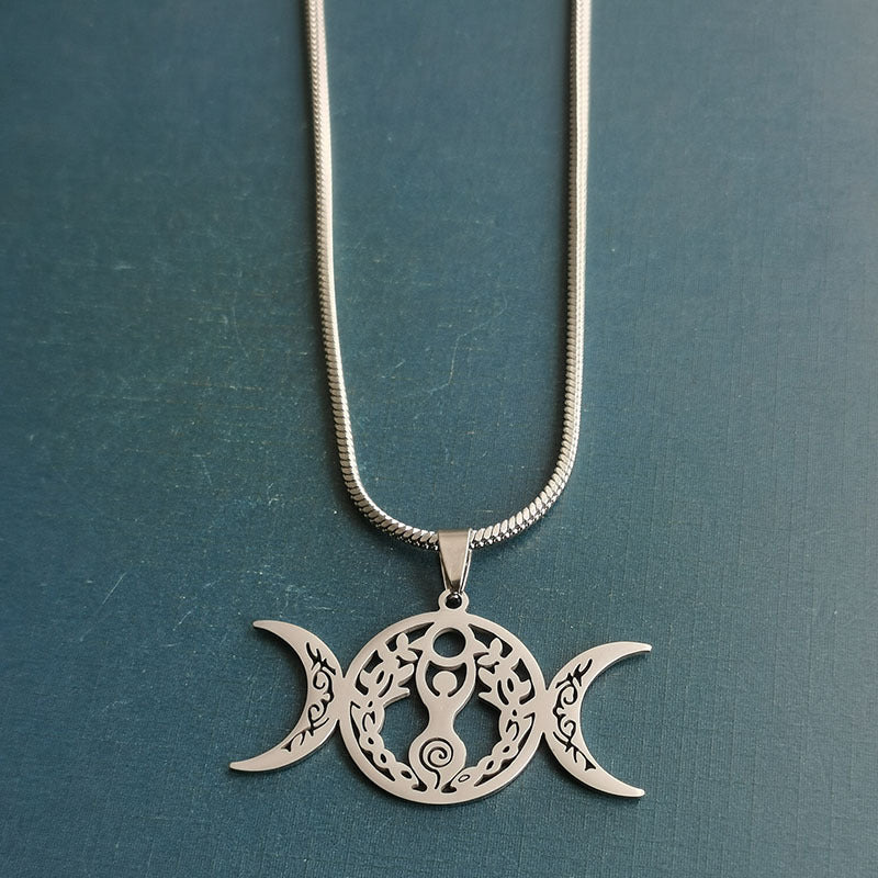 Triple Moon Celtic Knot Pendant