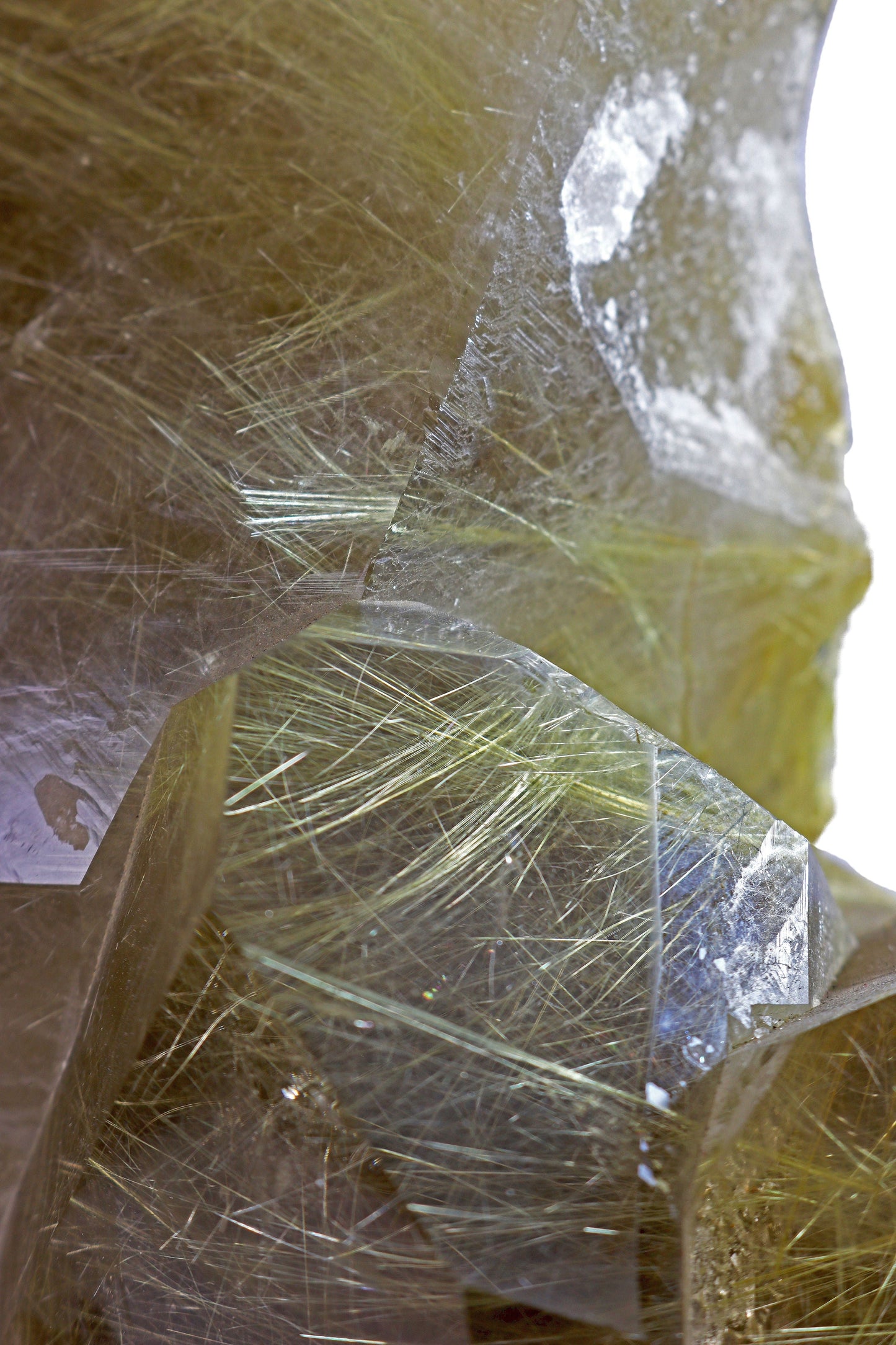 Rutile Quartz Cluster on Rotating Stand - Natural Crystal Decor – Crystal Decor
