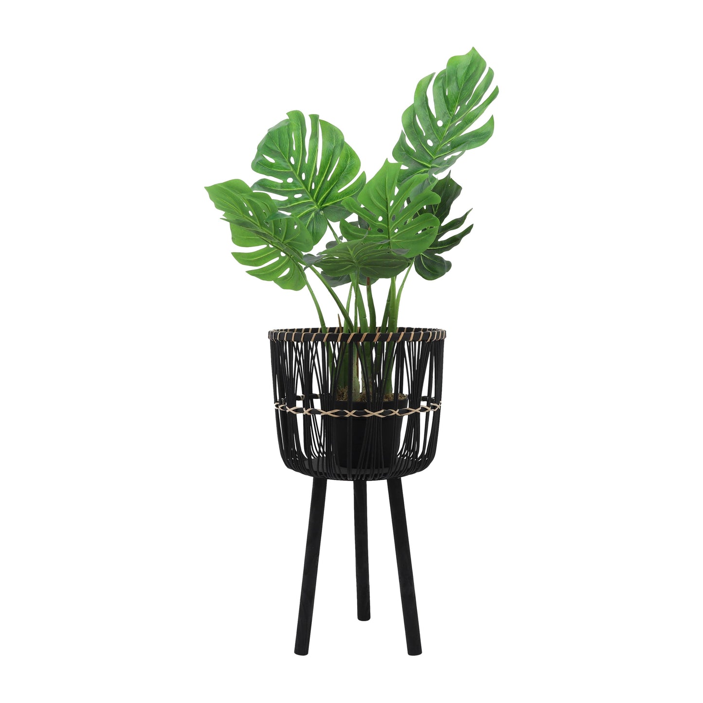 Bamboo Tripod Base Planters –
