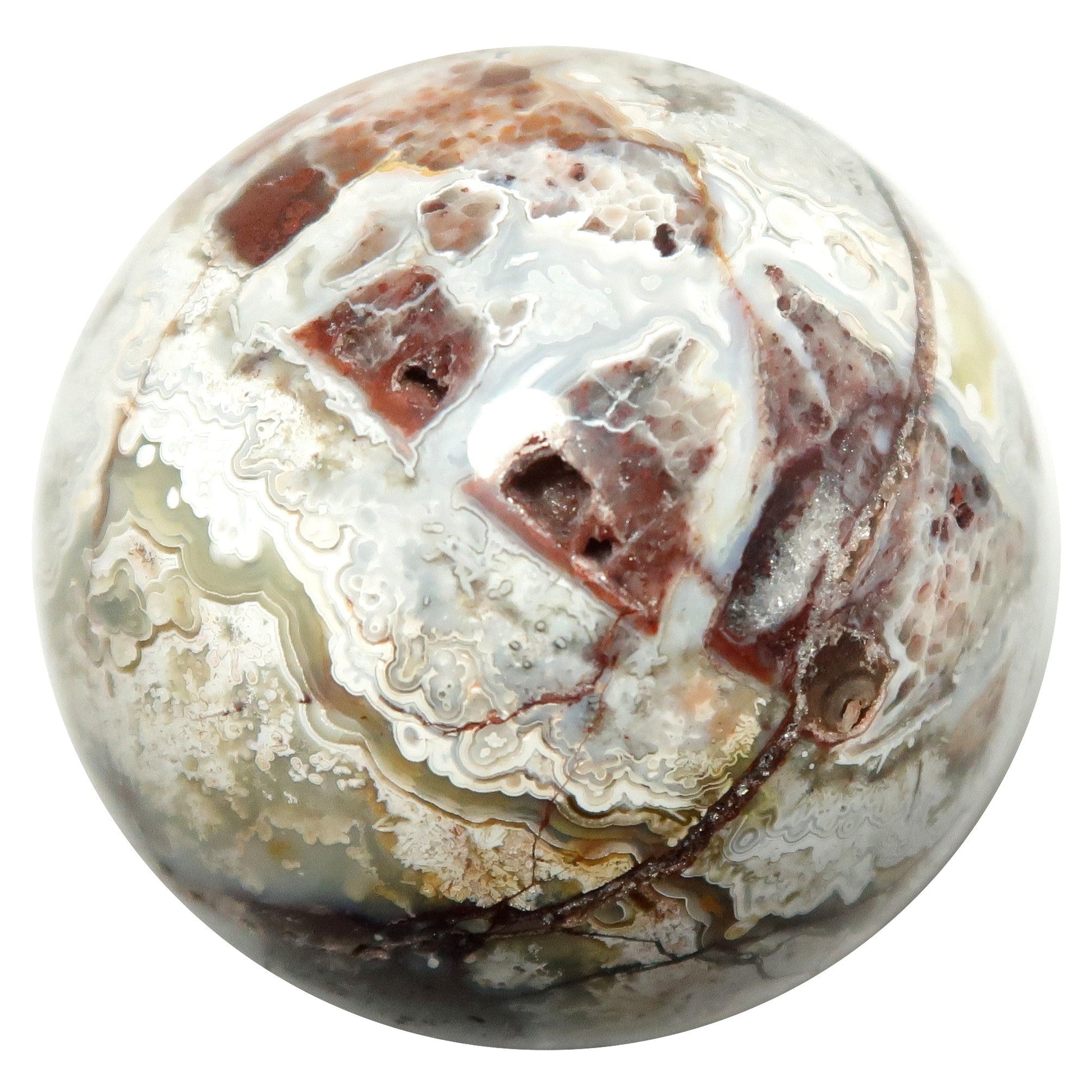 Crazy Lace Agate Crystal Sphere | Natural Agate Stone Ball – Balls