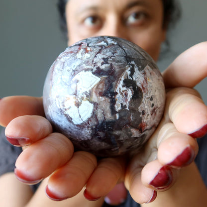 Crazy Lace Agate Crystal Sphere | Natural Agate Stone Ball – Balls