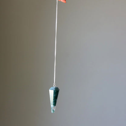 Moss Agate Pendulum | Crystal Dowsing Tool – Pendulums
